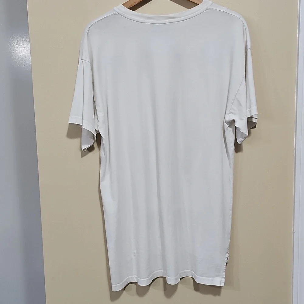 Moschino White and Black Graphic Tee - Picture 7 of 10